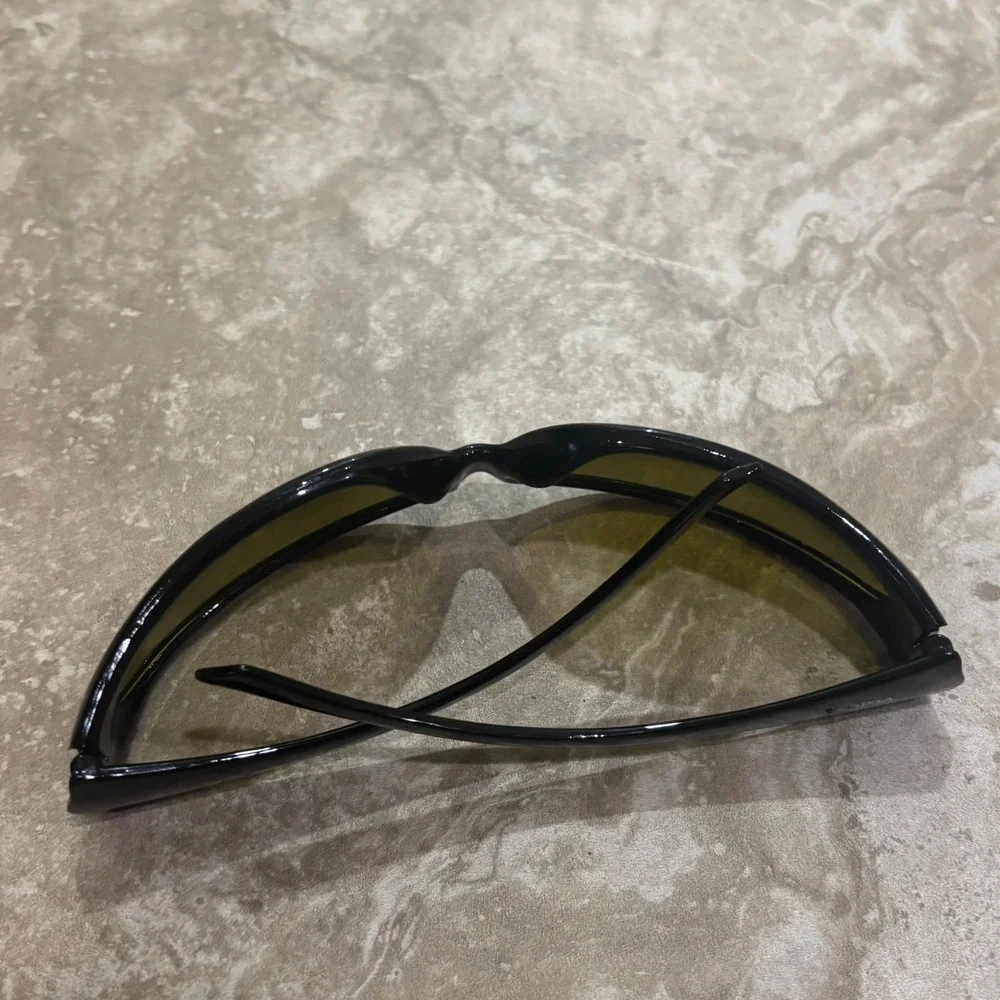 Visiball Golf Ball Finder Sunglasses Mens Black Wrap Around Yellow Tint Lenses